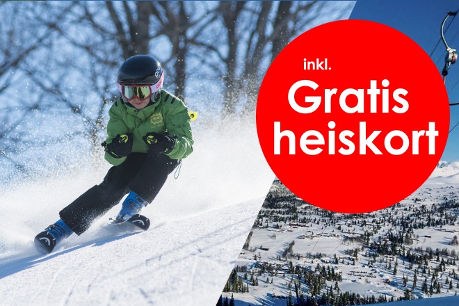 Tre døgn overnatting = Gratis heiskort Tre døgn overnatting = Gratis heiskort